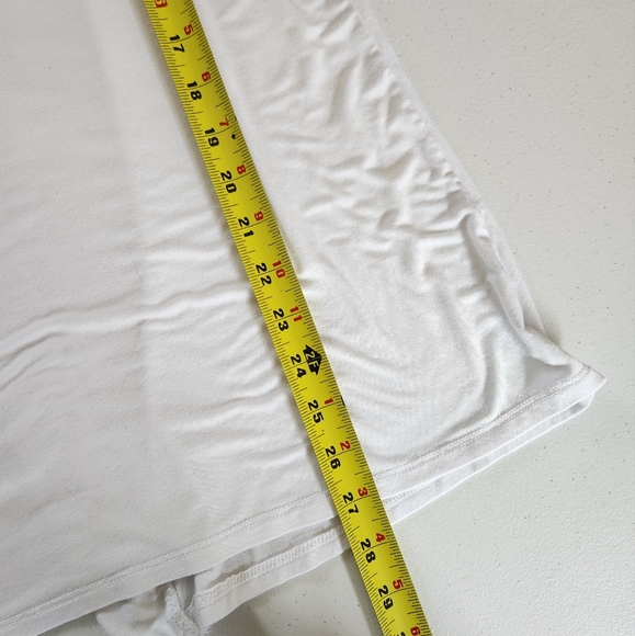 Penningtons White Short Sleeve Jersey Open Front Cardigan Cover-Up Shrug Soft - Picture 6 of 8